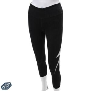Aviator Nation Black Leggings with White Accent